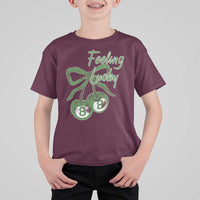 Cherry 8 Ball T Shirt For Kid Feeling Lucky Girl Syndrome Coquette St Patricks Day