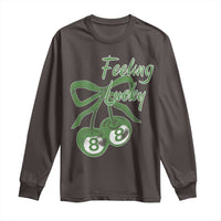Cherry 8 Ball Long Sleeve Shirt Feeling Lucky Girl Syndrome Coquette St Patricks Day