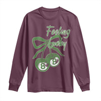Cherry 8 Ball Long Sleeve Shirt Feeling Lucky Girl Syndrome Coquette St Patricks Day