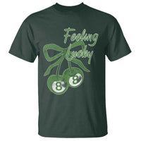 Cherry 8 Ball T Shirt Feeling Lucky Girl Syndrome Coquette St Patricks Day