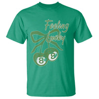 Cherry 8 Ball T Shirt Feeling Lucky Girl Syndrome Coquette St Patricks Day