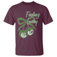 Cherry 8 Ball T Shirt Feeling Lucky Girl Syndrome Coquette St Patricks Day