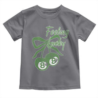 Cherry 8 Ball Toddler T Shirt Feeling Lucky Girl Syndrome Coquette St Patricks Day