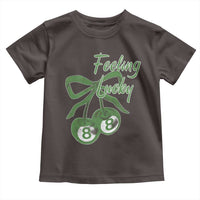 Cherry 8 Ball Toddler T Shirt Feeling Lucky Girl Syndrome Coquette St Patricks Day