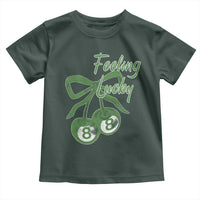 Cherry 8 Ball Toddler T Shirt Feeling Lucky Girl Syndrome Coquette St Patricks Day