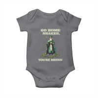 Funny St. Patrick's Day Baby Onesie Go Home Snakes, You're Drunk