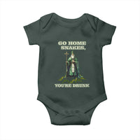 Funny St. Patrick's Day Baby Onesie Go Home Snakes, You're Drunk