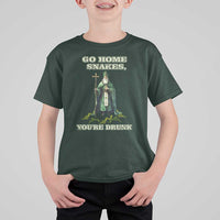 Funny St. Patrick's Day T Shirt For Kid Go Home Snakes, You're Drunk