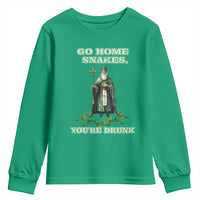 Funny St. Patrick's Day Youth Sweatshirt Go Home Snakes, You're Drunk