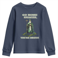 Funny St. Patrick's Day Youth Sweatshirt Go Home Snakes, You're Drunk