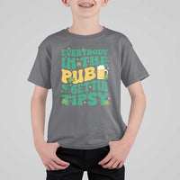 St. Patrick's Day Pub T Shirt For Kid Everybody In The Pub Getting Tipsy Irish Pub