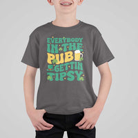St. Patrick's Day Pub T Shirt For Kid Everybody In The Pub Getting Tipsy Irish Pub