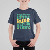 St. Patrick's Day Pub T Shirt For Kid Everybody In The Pub Getting Tipsy Irish Pub