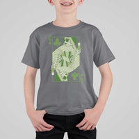 St. Patrick's Day Pub T Shirt For Kid Queen of Clubs Fun Green Pub