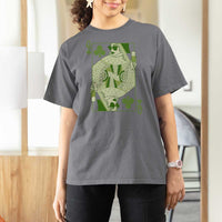 St. Patrick's Day Pub T Shirt For Women Queen of Clubs Fun Green Pub