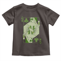 St. Patrick's Day Pub Toddler T Shirt Queen of Clubs Fun Green Pub