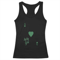 St Patricks Day Irish Lucky Girl Racerback Tank Top