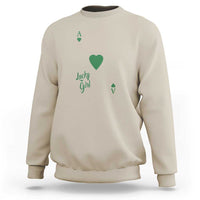 St Patricks Day Irish Lucky Girl Sweatshirt
