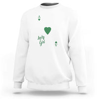 St Patricks Day Irish Lucky Girl Sweatshirt
