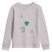 St Patricks Day Irish Lucky Girl Youth Sweatshirt
