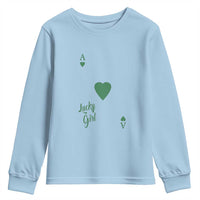St Patricks Day Irish Lucky Girl Youth Sweatshirt