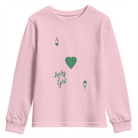 St Patricks Day Irish Lucky Girl Youth Sweatshirt