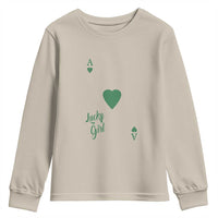 St Patricks Day Irish Lucky Girl Youth Sweatshirt