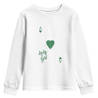 St Patricks Day Irish Lucky Girl Youth Sweatshirt