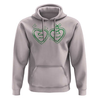 Kiss Me I'm Irish Hoodie Green Heart Locket St. Patrick's Day Pride