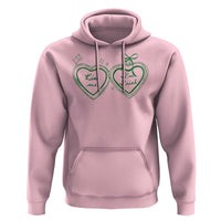 Kiss Me I'm Irish Hoodie Green Heart Locket St. Patrick's Day Pride