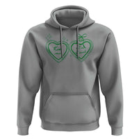 Kiss Me I'm Irish Hoodie Green Heart Locket St. Patrick's Day Pride