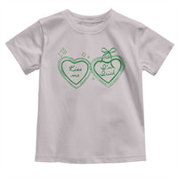 Kiss Me I'm Irish Toddler T Shirt Green Heart Locket St. Patrick's Day Pride