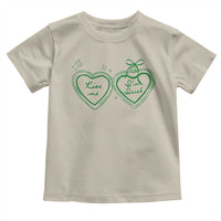 Kiss Me I'm Irish Toddler T Shirt Green Heart Locket St. Patrick's Day Pride