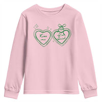Kiss Me I'm Irish Youth Sweatshirt Green Heart Locket St. Patrick's Day Pride