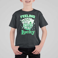 St. Patrick's Day Casino Feeling Lucky T Shirt For Kid Las Vegas Girls Trip