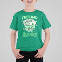 St. Patrick's Day Casino Feeling Lucky T Shirt For Kid Las Vegas Girls Trip
