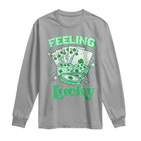 St. Patrick's Day Casino Feeling Lucky Long Sleeve Shirt Las Vegas Girls Trip