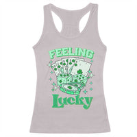 St. Patrick's Day Casino Feeling Lucky Racerback Tank Top Las Vegas Girls Trip