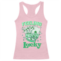 St. Patrick's Day Casino Feeling Lucky Racerback Tank Top Las Vegas Girls Trip