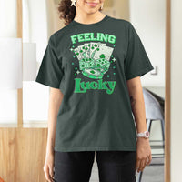 St. Patrick's Day Casino Feeling Lucky T Shirt For Women Las Vegas Girls Trip
