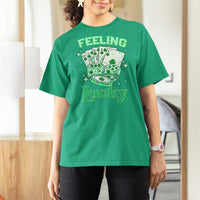 St. Patrick's Day Casino Feeling Lucky T Shirt For Women Las Vegas Girls Trip