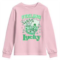 St. Patrick's Day Casino Feeling Lucky Youth Sweatshirt Las Vegas Girls Trip