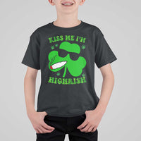 Funny St. Patrick's Day Marijuana T Shirt For Kid Kiss Me I'm Highrish 420 High Irish Weed