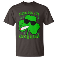 Funny St. Patrick's Day Marijuana T Shirt Kiss Me I'm Highrish 420 High Irish Weed