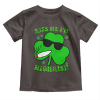 Funny St. Patrick's Day Marijuana Toddler T Shirt Kiss Me I'm Highrish 420 High Irish Weed