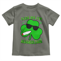 Funny St. Patrick's Day Marijuana Toddler T Shirt Kiss Me I'm Highrish 420 High Irish Weed