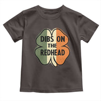 Funny Irish St Patricks Day Toddler T Shirt Shamrock Dibs On The Redhead