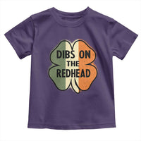 Funny Irish St Patricks Day Toddler T Shirt Shamrock Dibs On The Redhead