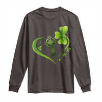 St Patricks Day Long Sleeve Shirt Lucky Clover Irish Shamrock Celtic Cross