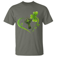 St Patricks Day T Shirt Lucky Clover Irish Shamrock Celtic Cross